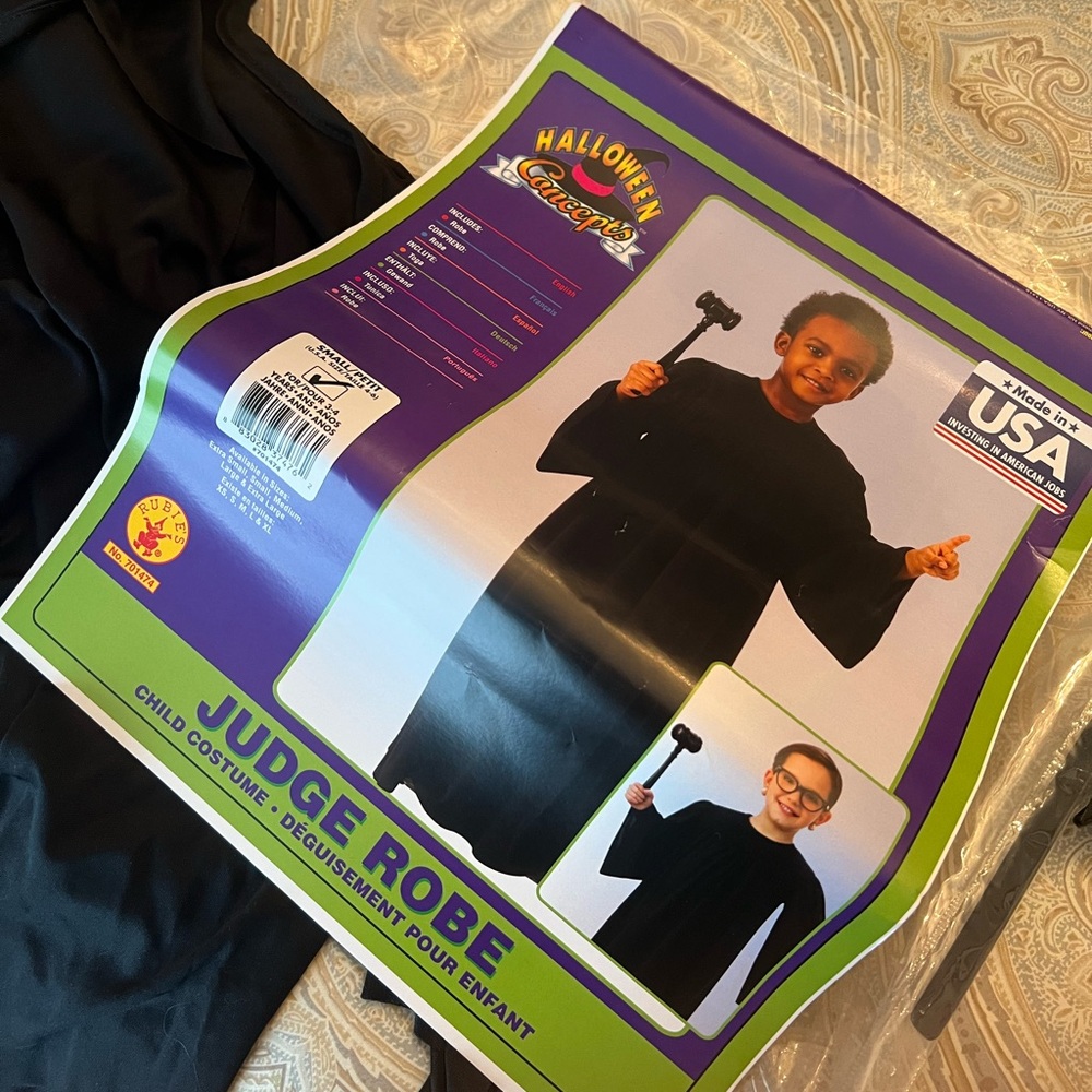 Kids costume judge robe only